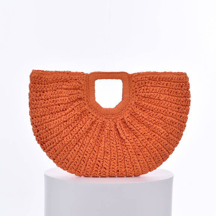 Handcrafted Ribbed Structure Beach Bag Stornfield