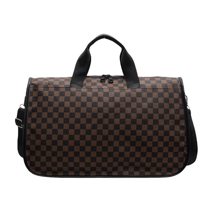 Stylish Checkerboard Travel Duffel Bag Stornfield