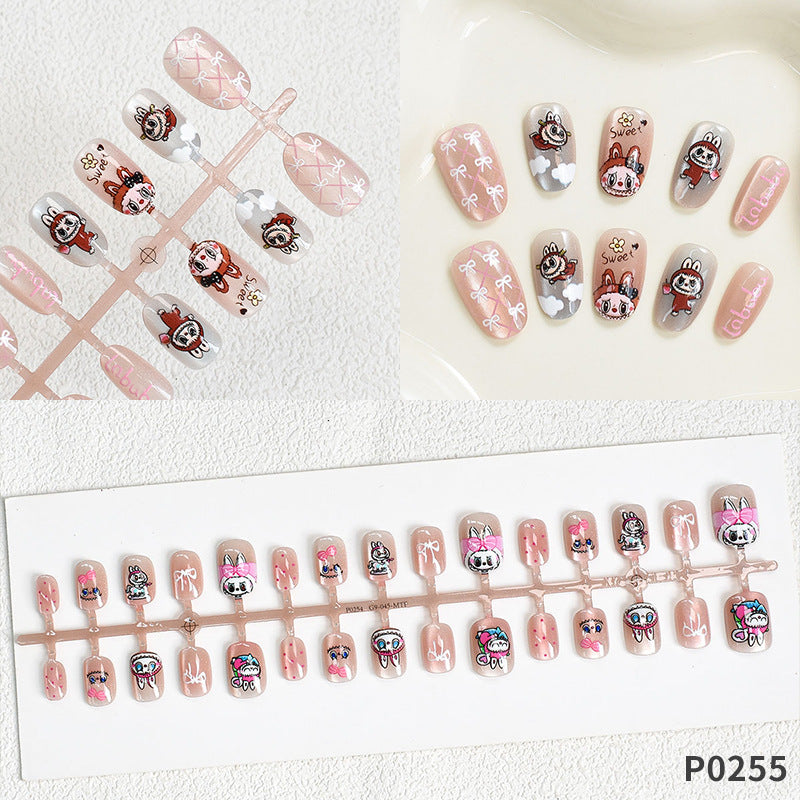 Whimsical Themed Press-On Nail Art Stornfield
