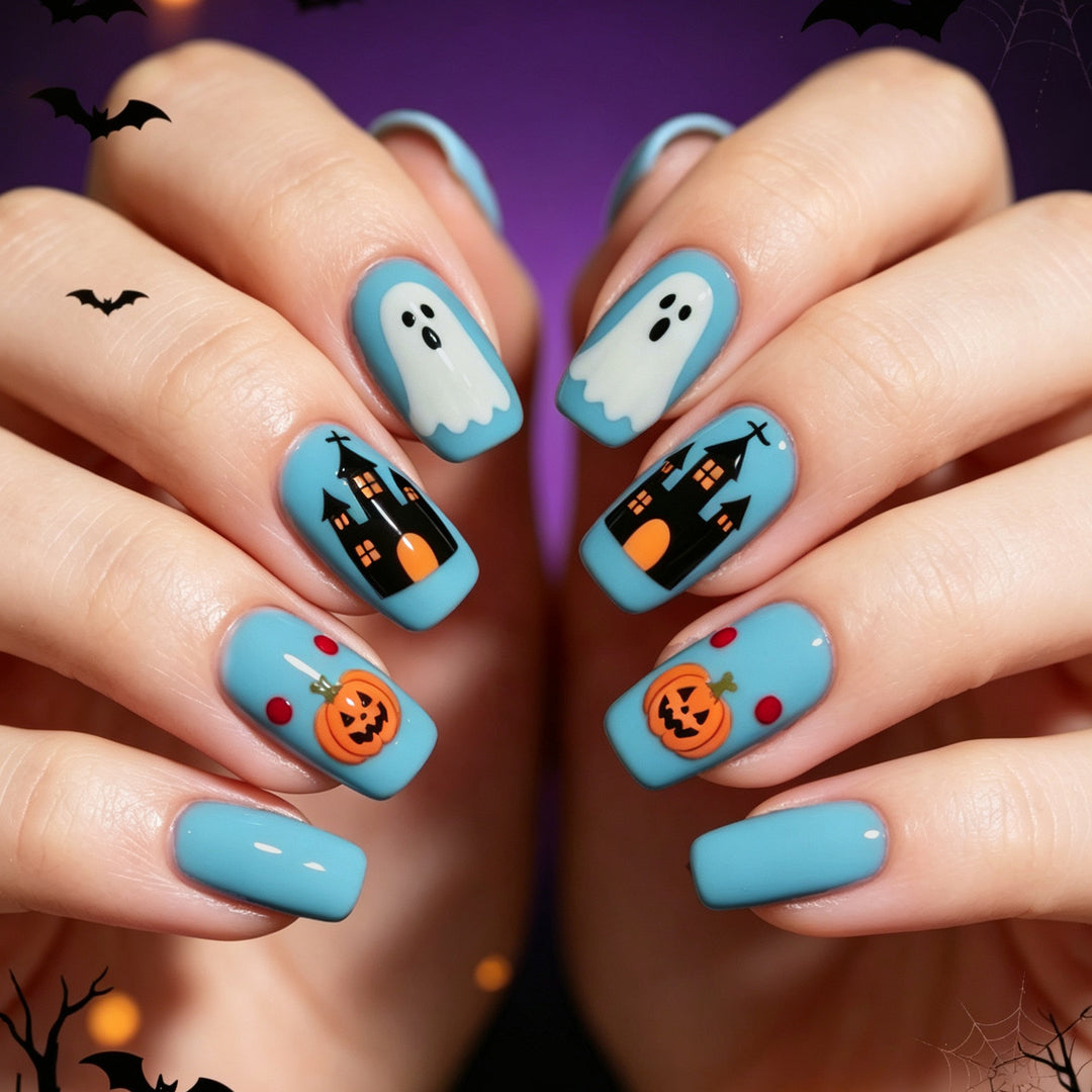 Festive Halloween Nail Art Stornfield