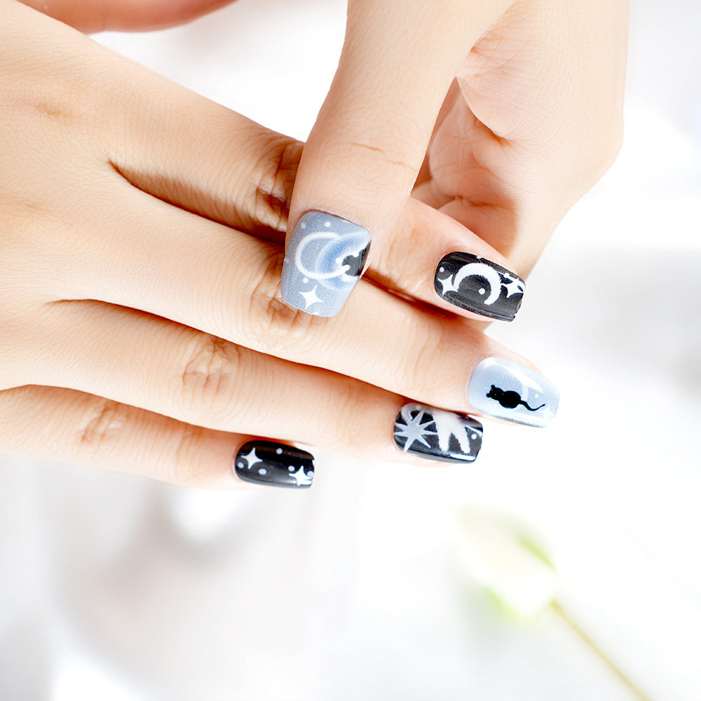 Artistic Themed Press-On Nail Set Stornfield