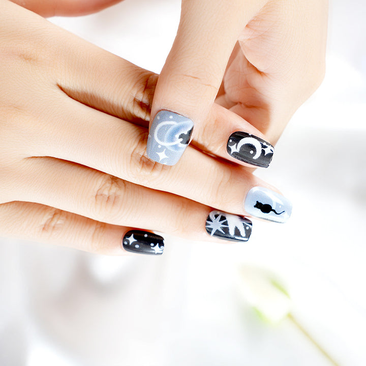 Artistic Themed Press-On Nail Set Stornfield