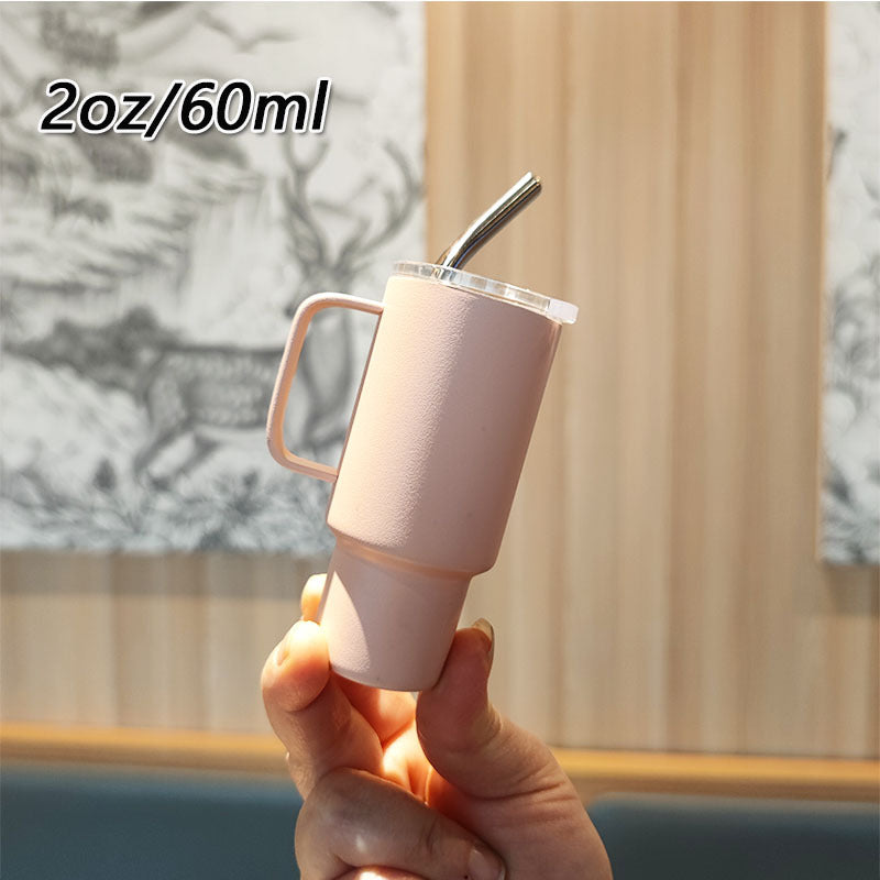 Women's practical drinking glass with metal straw Stornfield