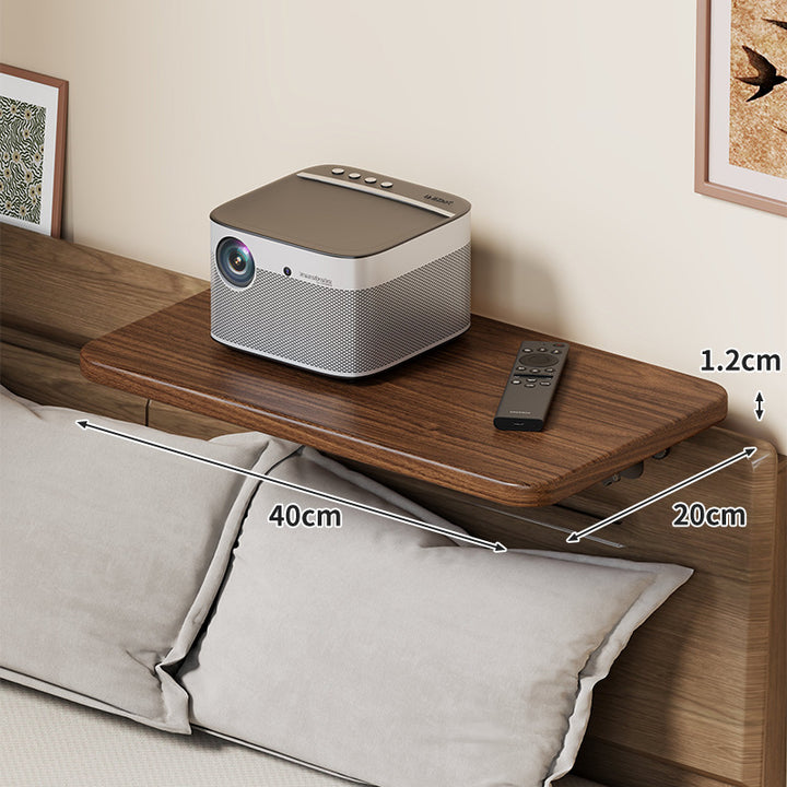 Slim Wall-Mounted Floating Bedside Shelf with Concealed Brackets