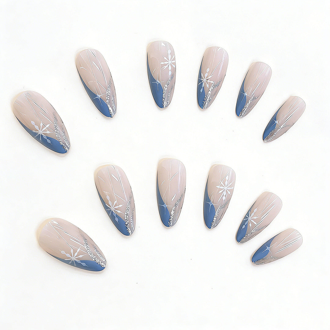 Artistic Floral Design Press-On Nails Stornfield