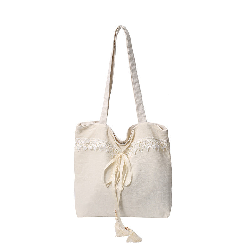 Chic Embroidered Shoulder Tote Bag Stornfield