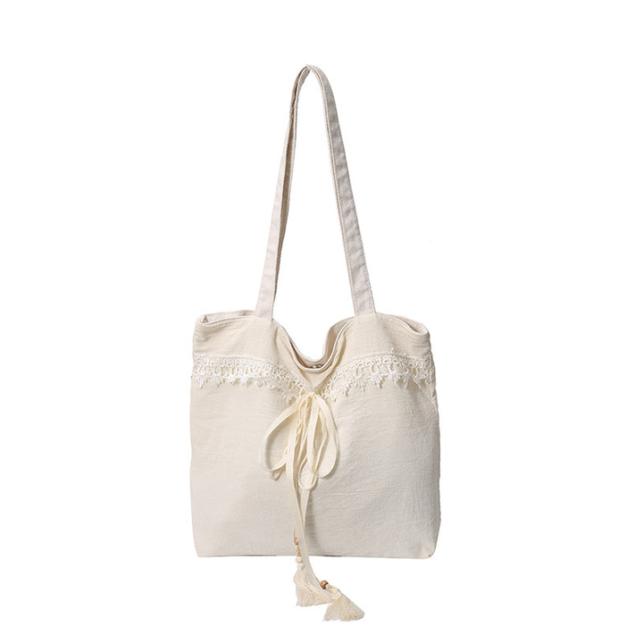 Chic Embroidered Shoulder Tote Bag Stornfield