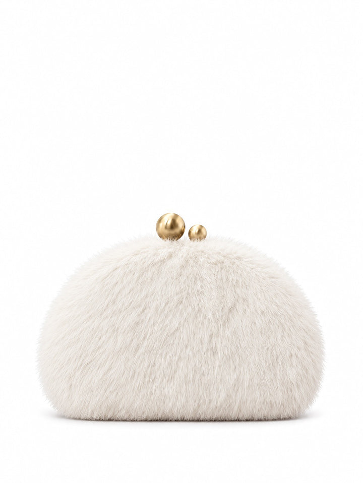 Plush Faux Fur Clutch