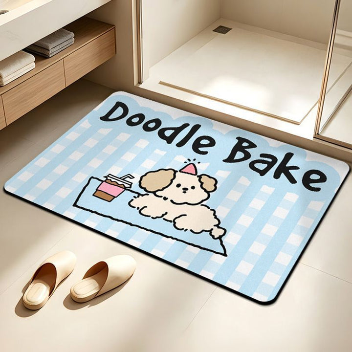 Cute Elephant-Themed Bath Mat