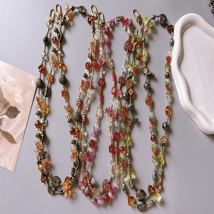 Floral Beaded Charm Keychain Stornfield
