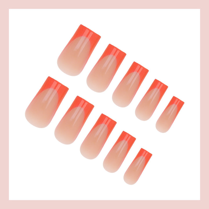 Acrylic nail set with stylish gradient and elegant designs Stornfield