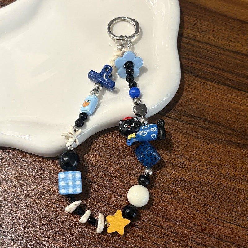 Decorative Beaded Charm Keychain Stornfield 1790135273