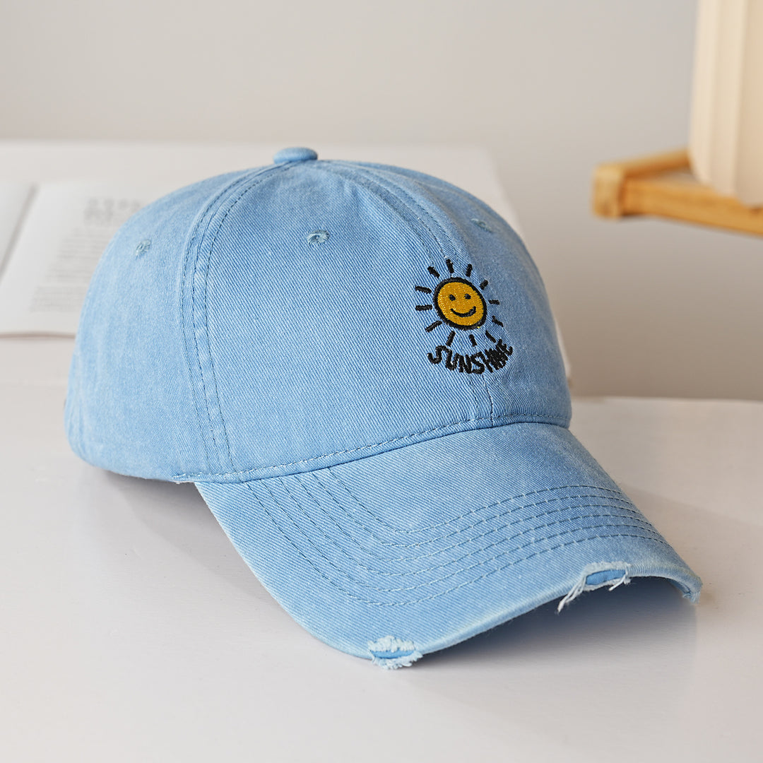 Women's sporty cotton cap with sun embroidery Stornfield