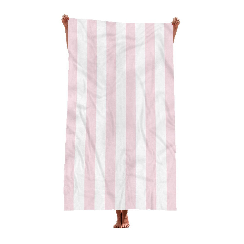 Beach towel with elegant wide stripes Stornfield