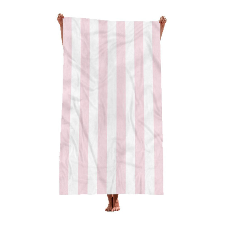 Beach towel with elegant wide stripes Stornfield