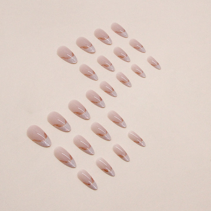 Elegant Almond-Shaped Press-On Nail Extensions Stornfield