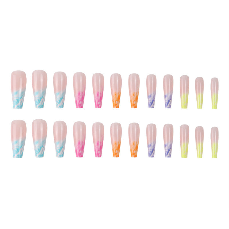 Marble Effect Press-On Nail Set Stornfield