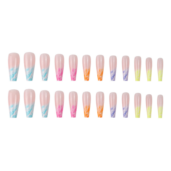 Marble Effect Press-On Nail Set Stornfield