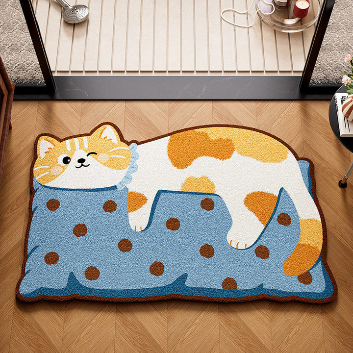 Playful Dog-Themed Bath Mat