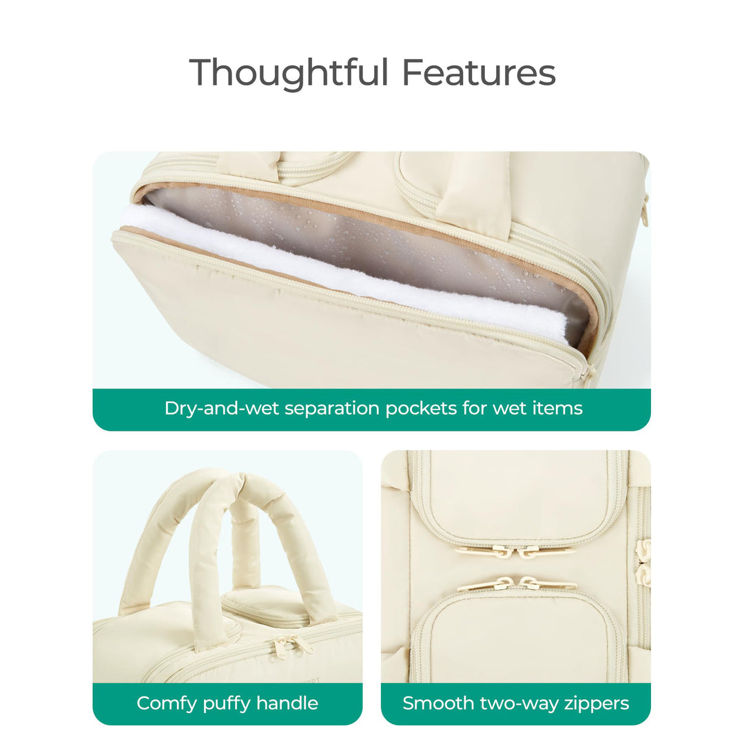 Cosmetic bag with organized compartments Stornfield