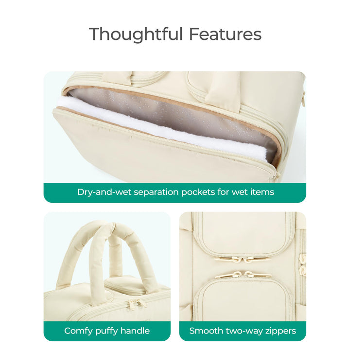 Cosmetic bag with organized compartments Stornfield