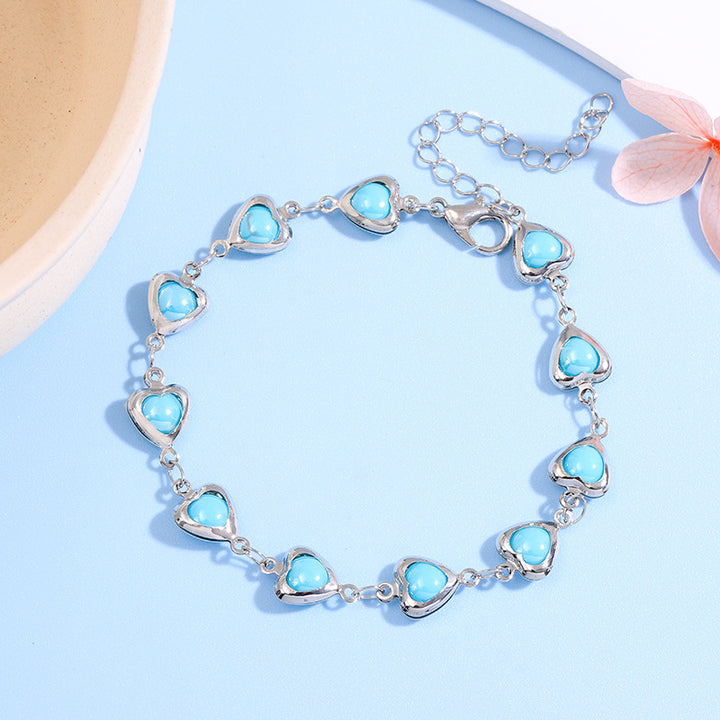 Heart-Shaped Link Anklet Stornfield