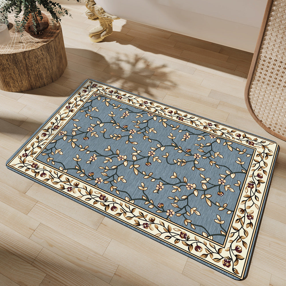 Elegant Vintage Floral Bath Mat Stornfield 1788245864