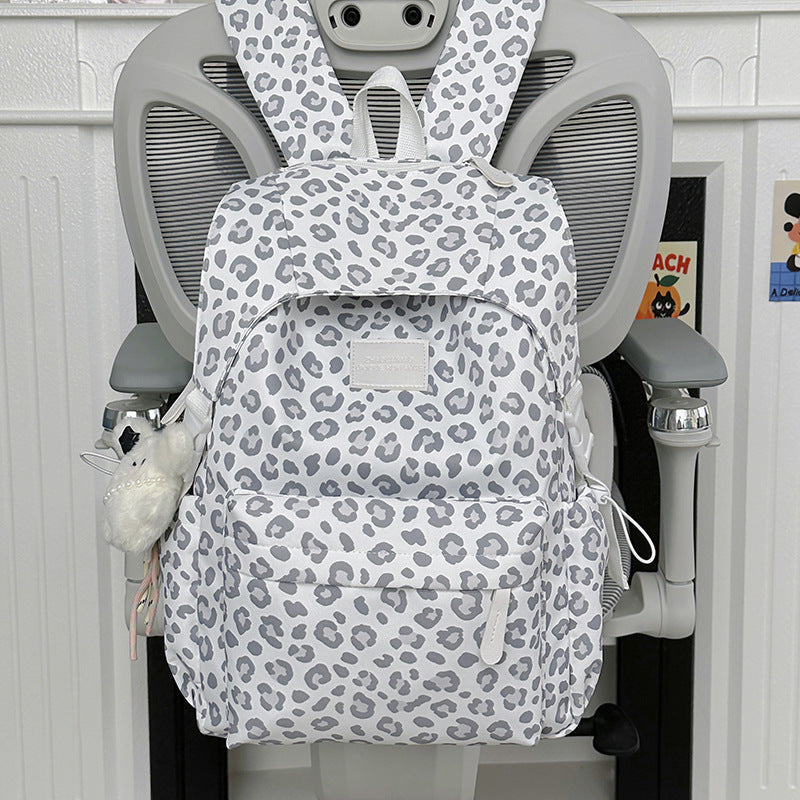 Playful Leopard Print School Backpack Stornfield