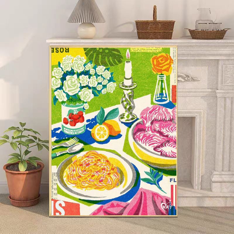Retro-Inspired Still Life Canvas Art Print Stornfield