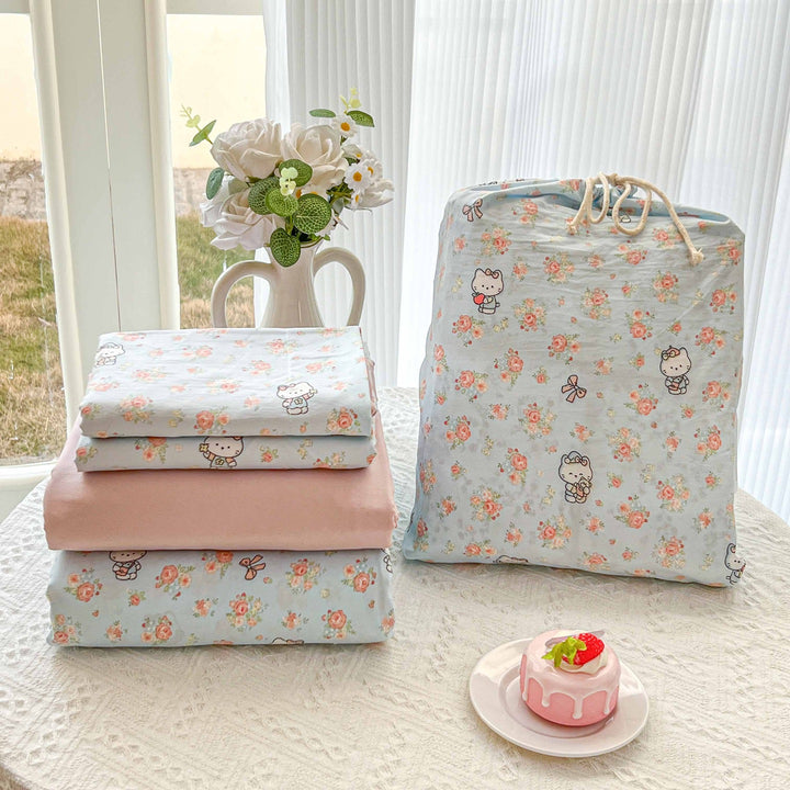 Soft Cotton Floral Pattern Bedding Set