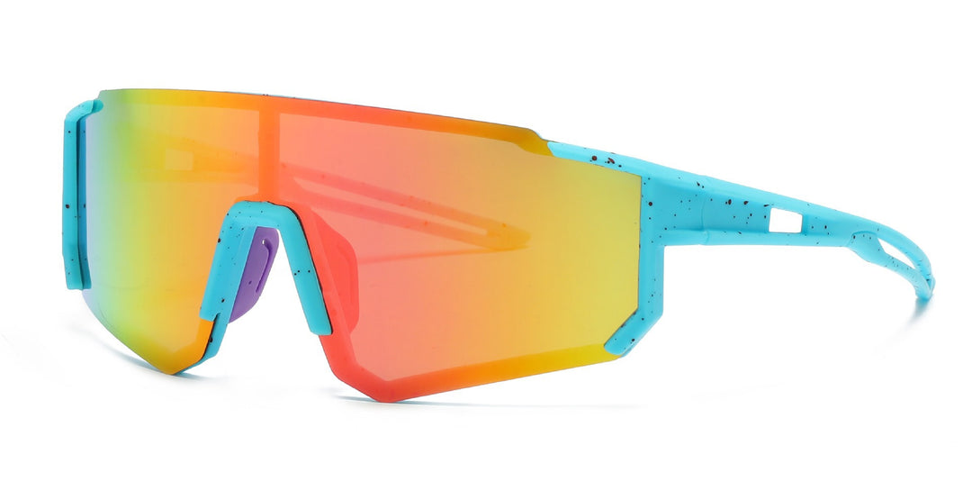 Unisex nan sporty visor sunglasses with polarized shatterproof polycarbonate lenses Stornfield