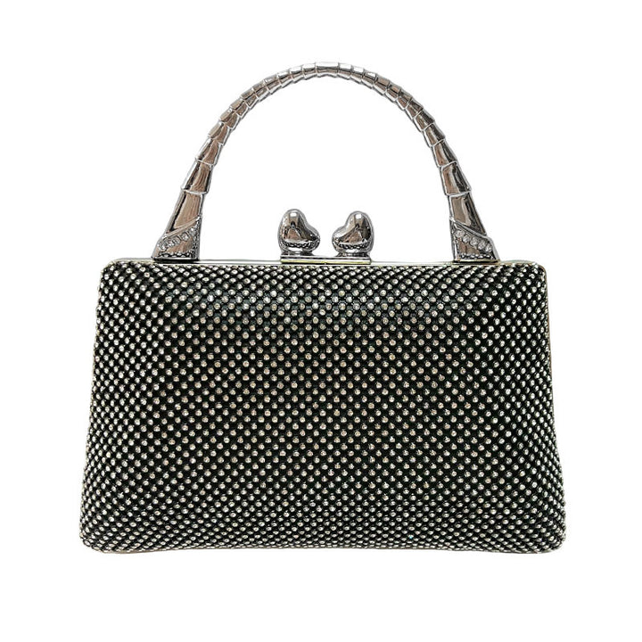 Crystal-Studded Evening Handbag