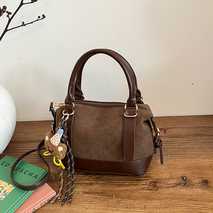 Handcrafted Suede Satchel Bag