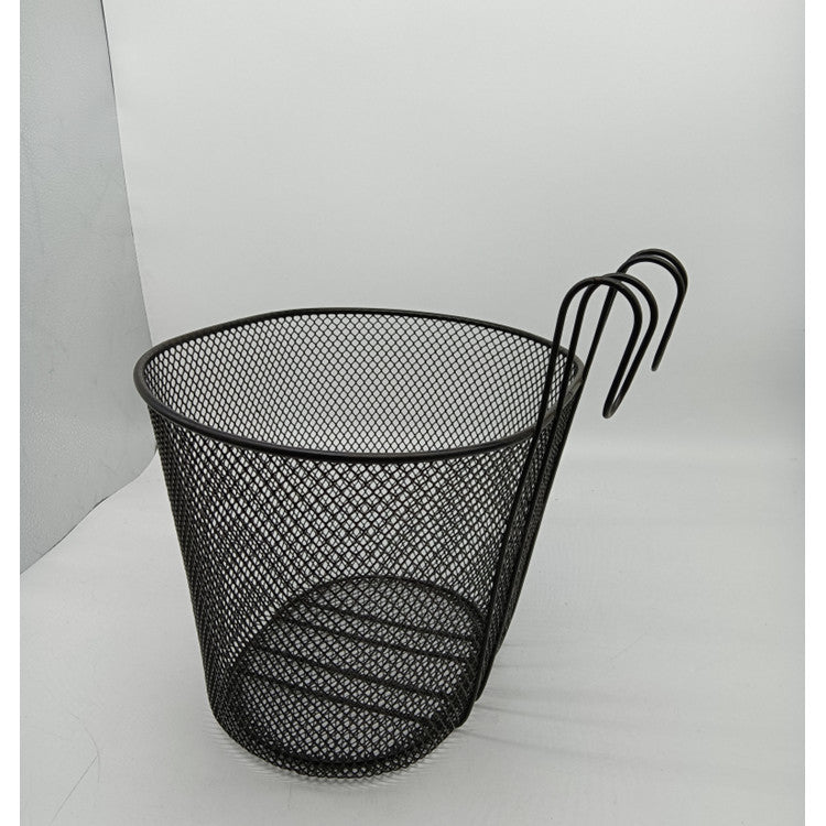 mesh front bicycle basket with over-the-handlebar hooks Stornfield