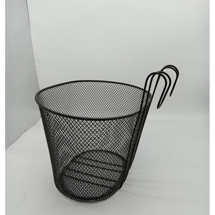mesh front bicycle basket with over-the-handlebar hooks Stornfield