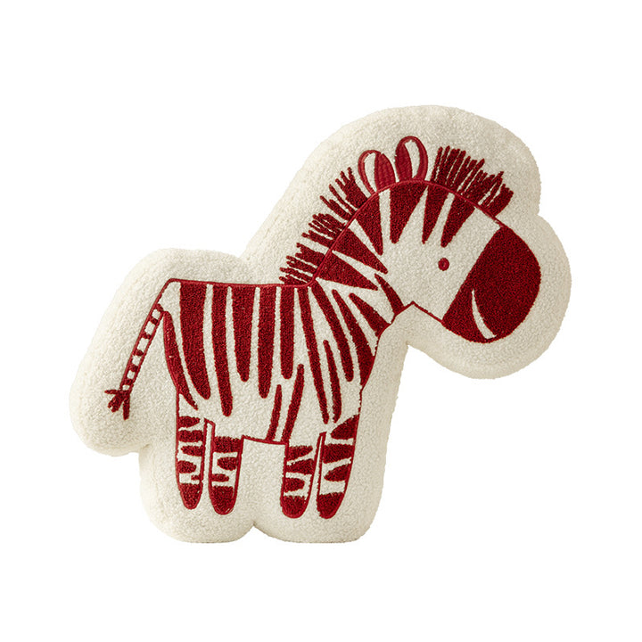 Cuddle pillow in zebra shape with extra soft plush cover Stornfield