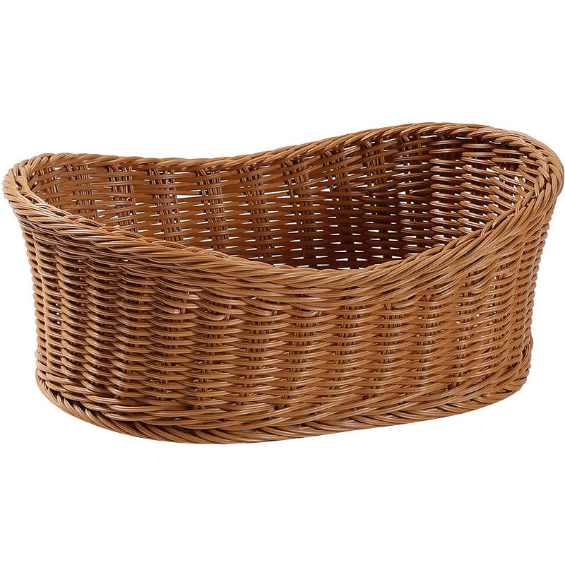 Unisex Elegant oval storage basket made of natural materials Stornfield