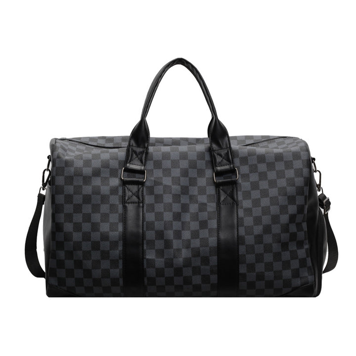 Stylish Checkered Travel Duffel Bag Stornfield