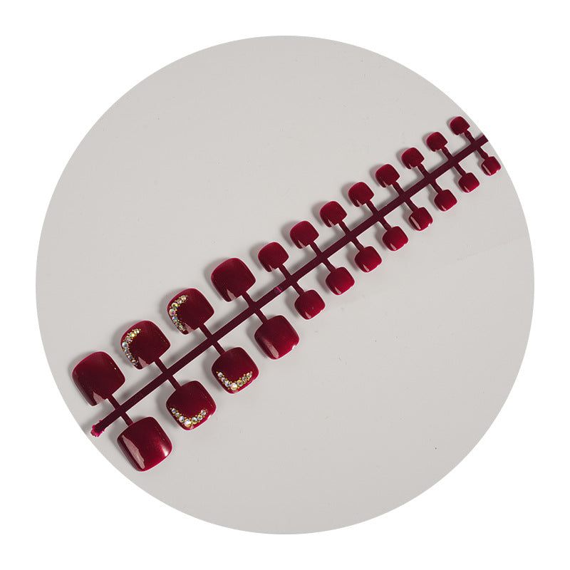 Glossy Decorative Press-On Nail Set Stornfield