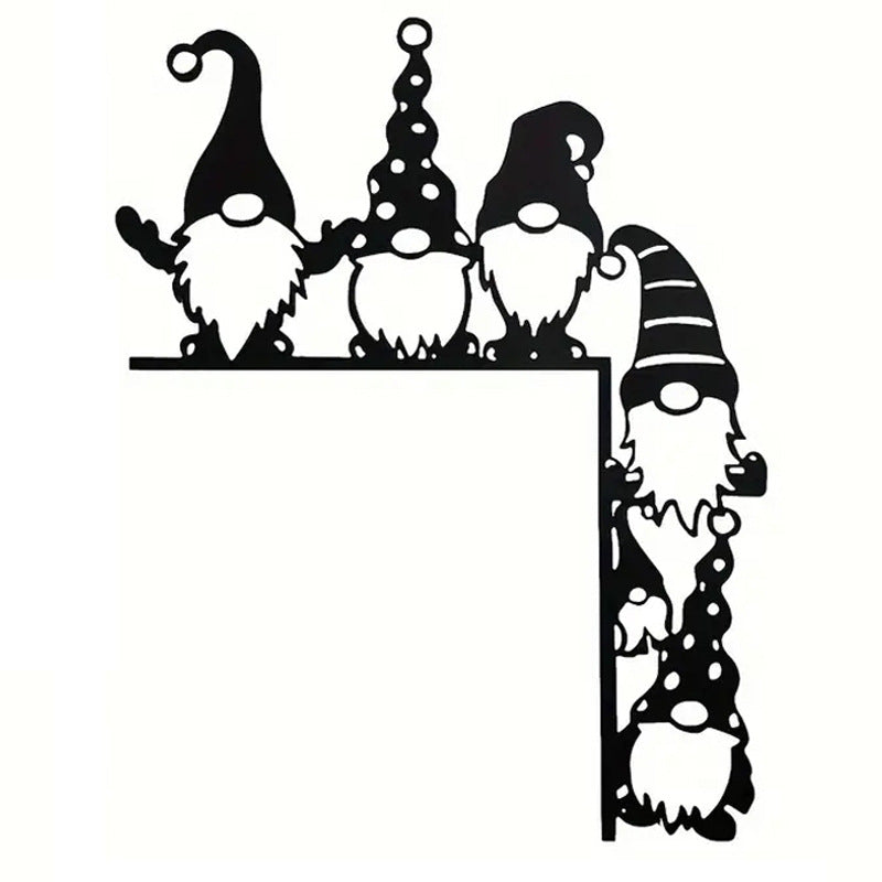 Decorative wall shelf with Christmas gnomes Stornfield