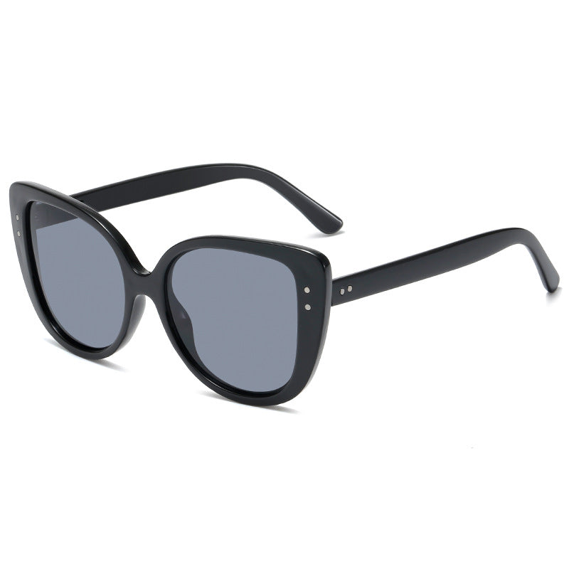 Ladies glamorous oversized sunglasses withElegant transparent frame Stornfield