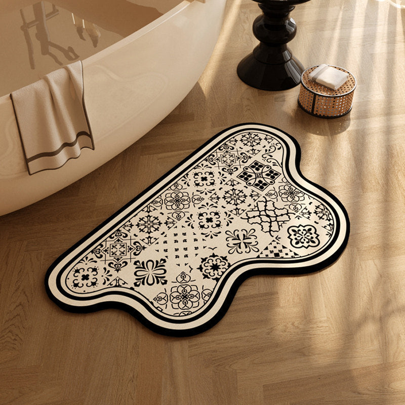 Vintage Patterned Bathroom Mat Stornfield