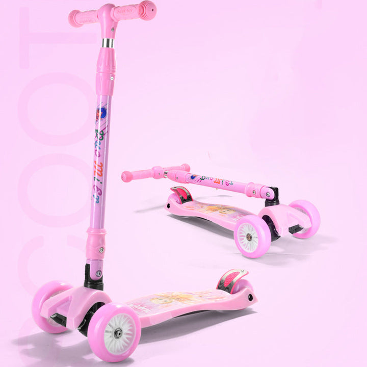 Foldable Light-Up Three-Wheel Scooter Stornfield