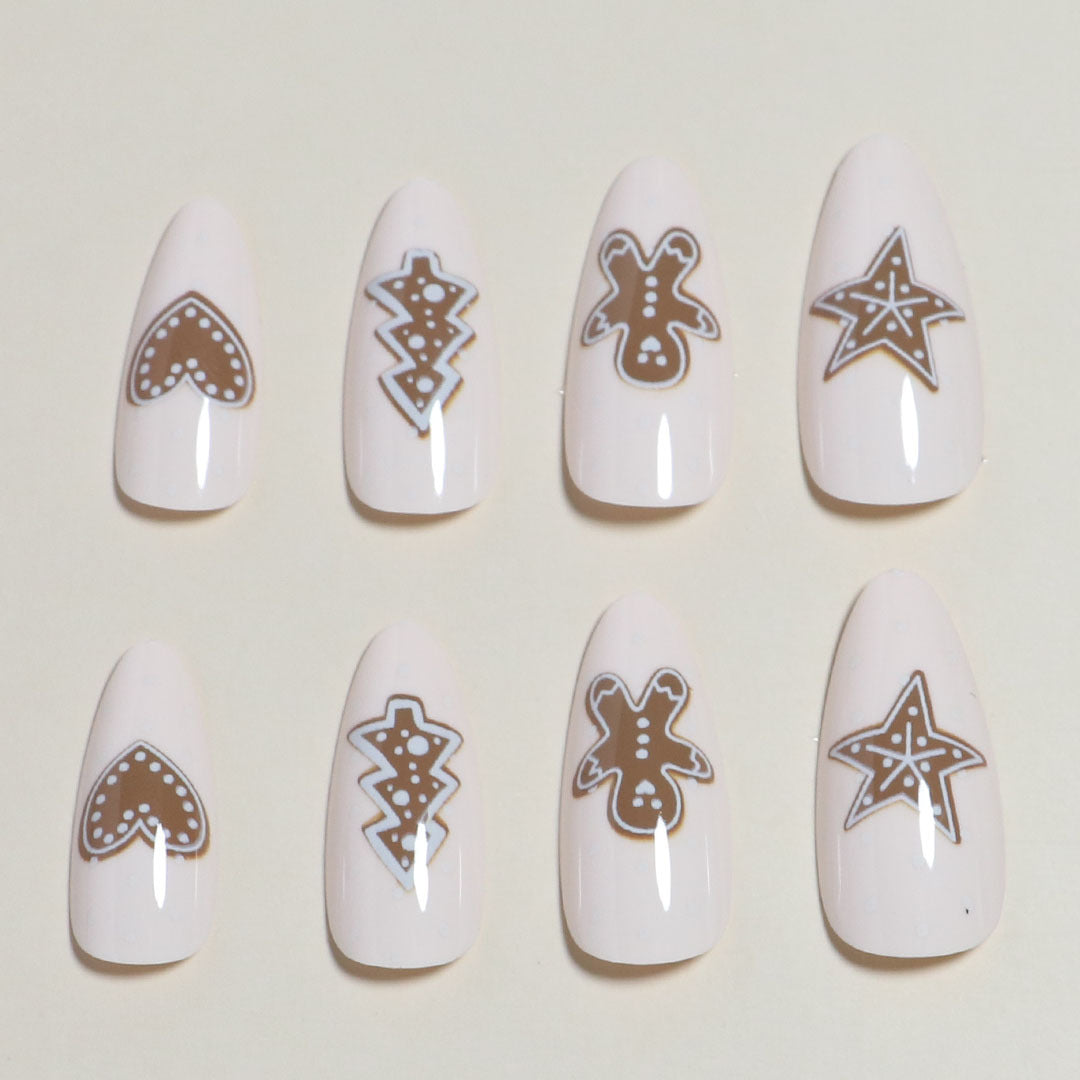 Artistic Press-On Nail Set with Fun Decorative Patterns Stornfield