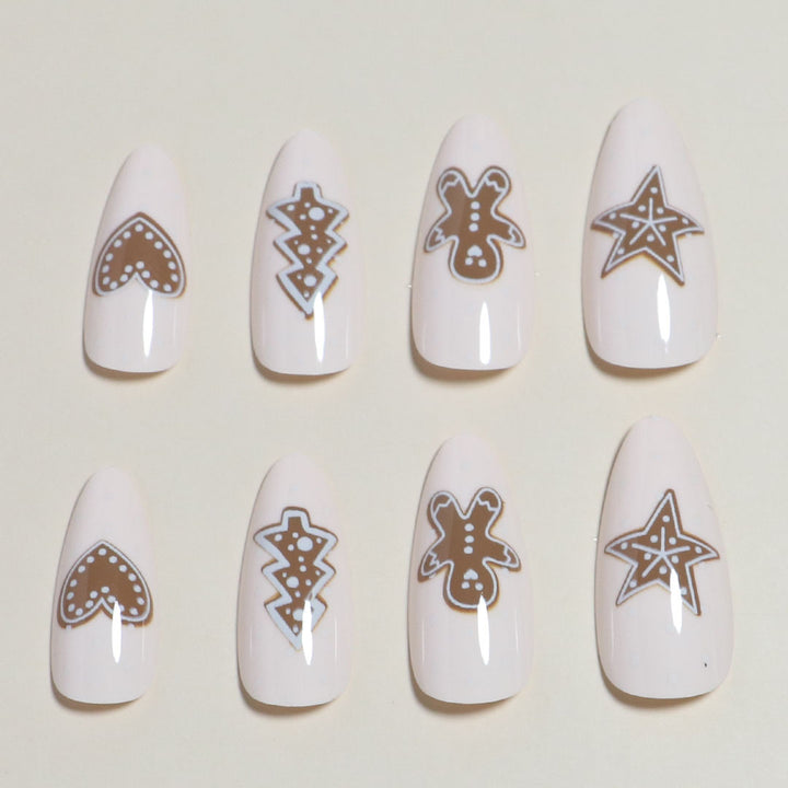 Artistic Press-On Nail Set with Fun Decorative Patterns Stornfield