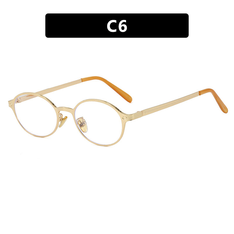 Women's round glasses with a delicate metal frame and comfortable nose pads Stornfield