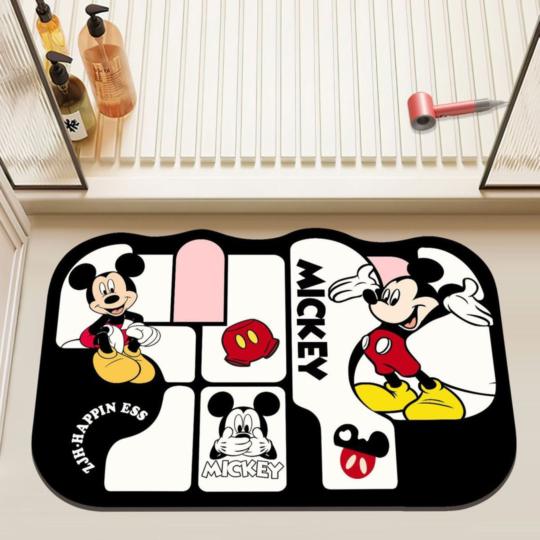 Mickey Mouse Themed Plush Bath Mat
