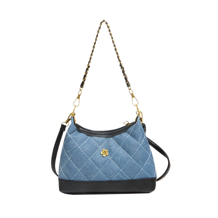 Quilted Faux Leather Shoulder Bag