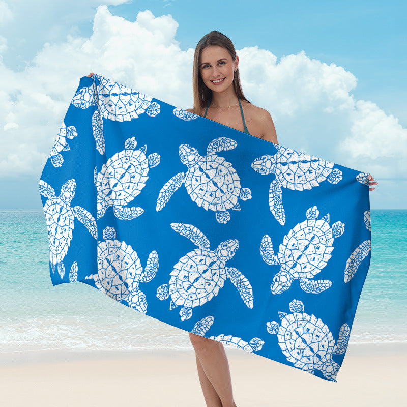 Beach towel with maritime star design Stornfield