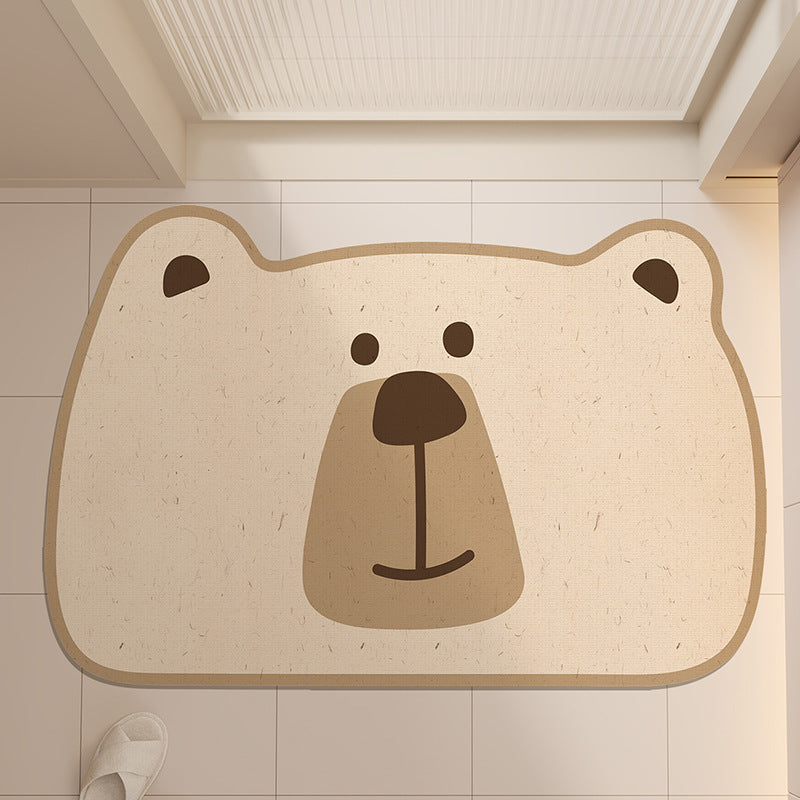 Cute Frog Design Bath Mat